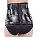 DCCDU Lumbar Support Back Brace Waist Trainer Trimmer Belt Support Belt with Dual Adjustable Straps Abdominal Binder Belly for Back Pain Reliever (Blcak, XL)