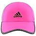 adidas Women's Adizero Ii Cap, Shock Pink/Dark Grey Heather/Black, One Size