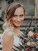SWEETV Pearl Wedding Headband Silver Double Band Bridal Headpieces Crystal Tiara Women Hair Accessories for Women