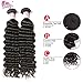 Beauty Forever 7A Virgin Brazilian Hair Deep Curly Wave Bundles 100% Unprocessed Human Hair Extensions (16 18 20inch)