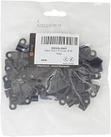 GTSE 100 Pack Black Nylon P-Clips 5.0mm 3/16" Diameter Plastic Cable Clips view 5