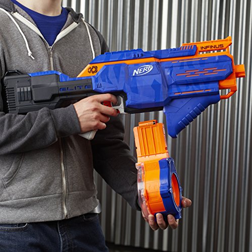 Hasbro Nerf E0438EU4 Nerf N-Strike Elite Infinus, Voll-motorisierter Spielzeug-Blaster, mit Schnell-Lade-Technologie… – Bild 4