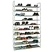 KIKIONLIFE Grey 5 8 10 Tiers Shoe Rack 25 40 50 Pairs Non-woven Fabric Shoe Tower Storage Organizer Cabinet (10 tiers)