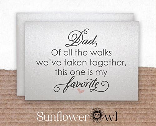 Wedding day card to dad, father of the bride thank you card
