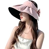 Sun Visor Hats for Women Wide Brim UPF 50+ Bucket Hats Summer Visor Caps Beach Hat Packable UV Protection Fishing Hiking Hat
