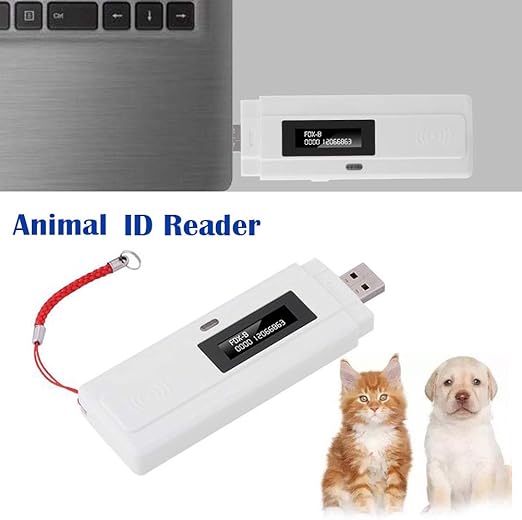Rechargeable Animal Chip ID Reader Microchip Scanner Pet