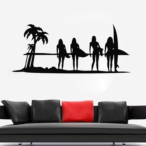 Amazon ウォールステッカーオーシャンサーフガールサーフウェーブシービーチデコレーション夏用サーファービニールアート57x24cm ウォールステッカー オンライン通販 Amazon ウォールステッカーオーシャンサーフガールサーフウェーブシービーチデコレーション夏用サーファービニールアート57x24cm ウォールステッカー オンライン通販