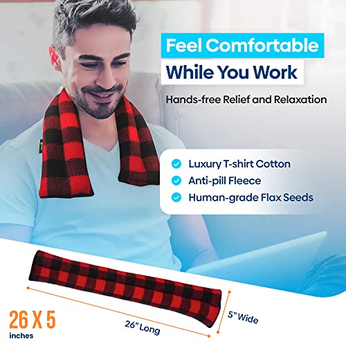 SunnyBay Microwave Neck Heating Pad Heated Neck Wrap Hot Pack for