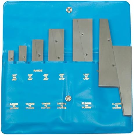 Fowler 52-437-006 Hardened Steel Adjustable Parallel 6 Pairs Set, 6" L X 0.125" Thick