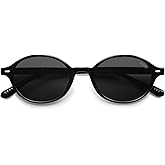SOJOS Retro Oval Round Polarized Sunglasses Womens Mens, Small Chic Vintage Trendy Sunnies SJ2611