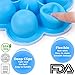 Gia’s World Egg Bites Mold with Lid – Premium Accessories for Instant Pot, Baby Food Storage, Freezer Tray (blue)