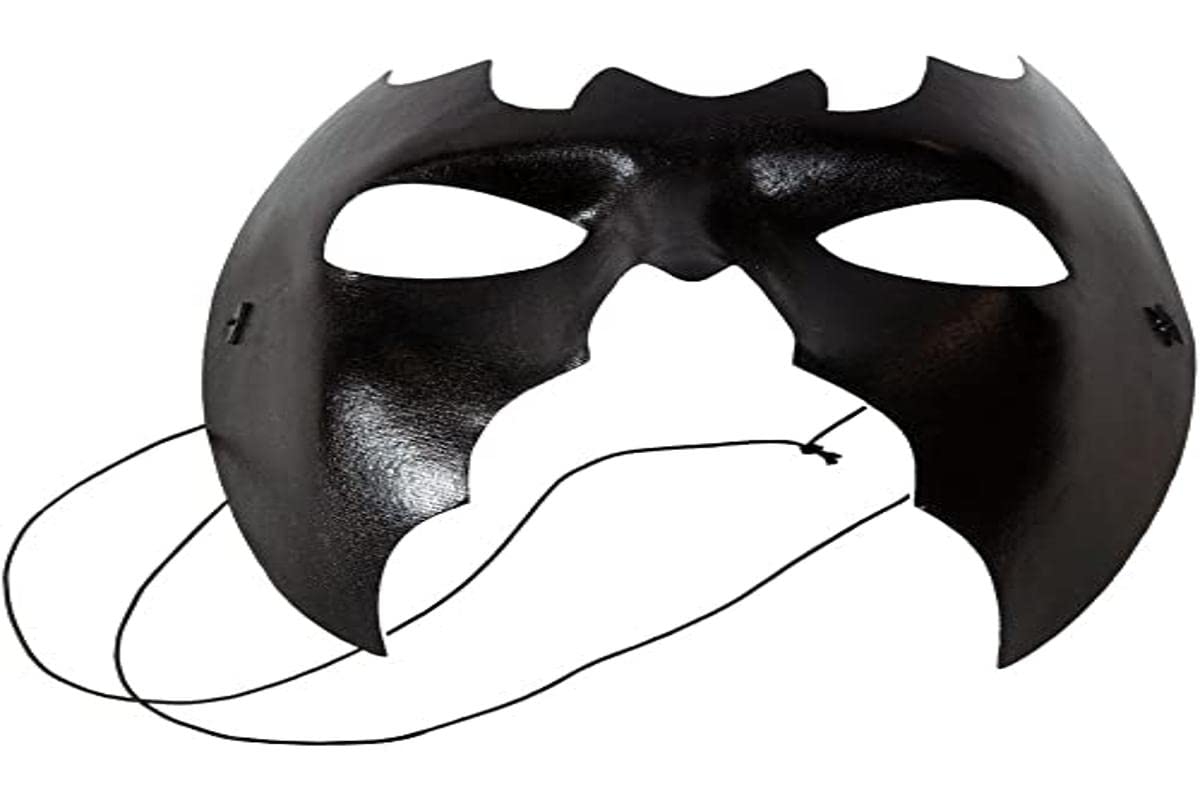 PARTY MASK HALF BLACK BAT BATMAN