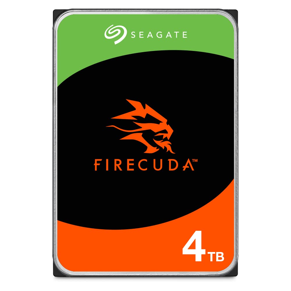 Seagate FireCuda HDD 4TB, Interne Festplatte HDD, 3.5 Zoll, 7200 U/Min, CMR, 256 MB Cache, SATA 6GB/s, silber, inkl. Data Rescue Service (ST4000DXZ05)