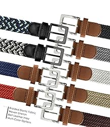 Men's Stretch Belt Braided Elastic Stretch Belt