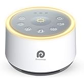 Dreamegg White Noise Machine-Sound Machine for Sleeping&Relaxing,24 Soothing Sounds, 3 Auto-off Timer,Soothing Night Light,No