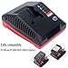 Epowon 18-Volt Multi Chemistry Battery Charger Compatible with Porter Cable PCXMVC Lithium Ion & NiCad NiMh Slide PC18B PC18B-2 PC18BL PC18BLX PCC489N Cordless Power Tool Battery
