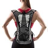 Hydration Pack with 1.5 L Water Backpack Bladder. Adjustable Straps Fits Men, Women or Kids. Ideal for Running, Cycling, Bike/hiking, Climbing or Hunting. Lightweight (70 Oz) and Waterproof Means You'll Never Run Out of Water When You Need It Most.