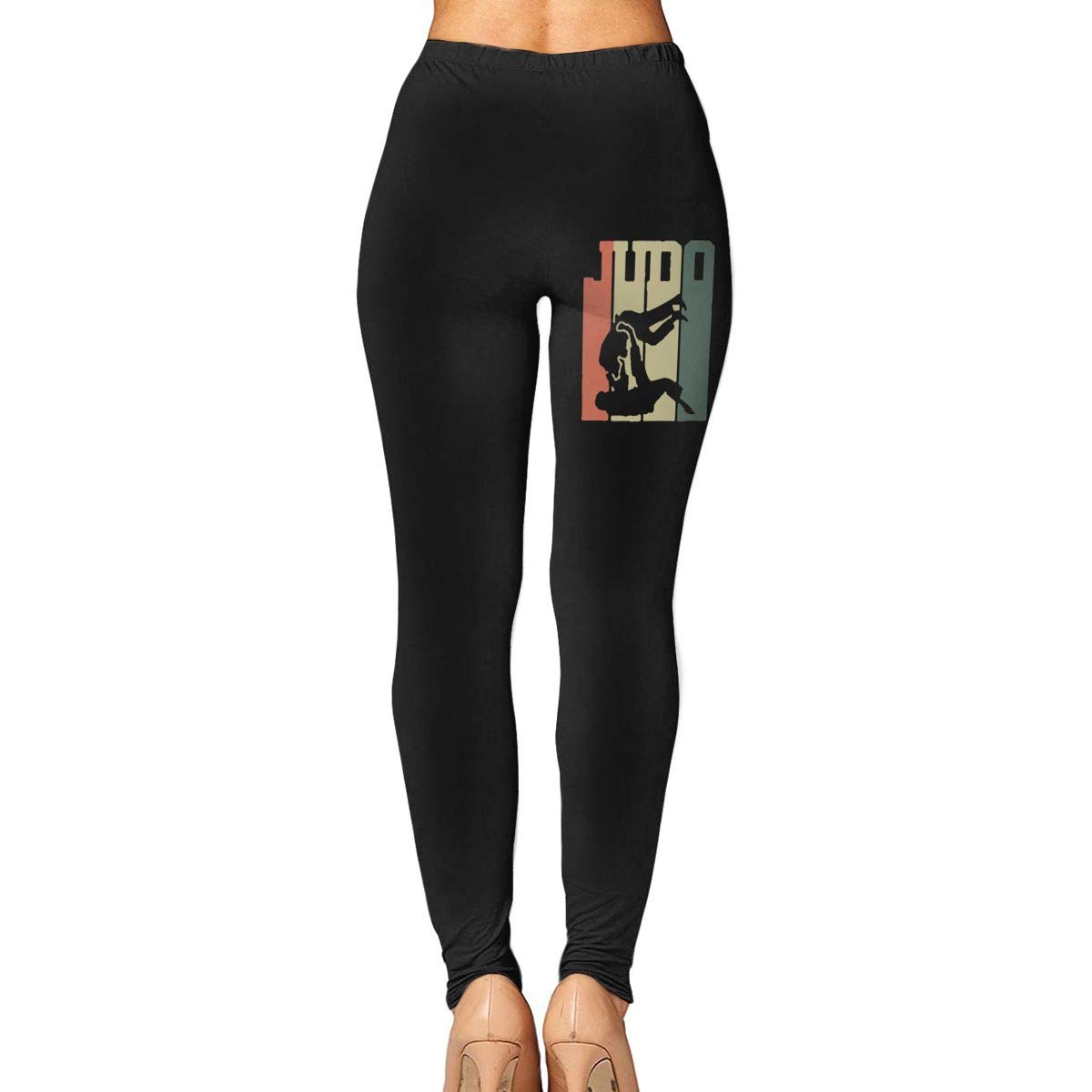 Pyjk79r Vintage Retro Judo In Japanese Womens #womens #yoga #pants  Pyjk79r Vintage Retro Judo In Japanese Womens