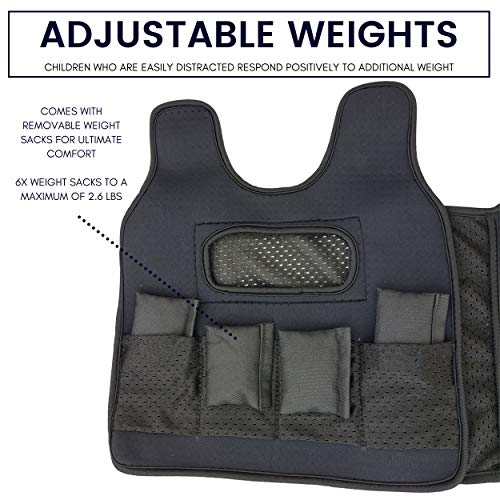 UrbanRed Weighted Vest for Kids with Sensory Issues Compression Vest