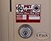 SpySpot 6 Pack Pet Alert Sticker, 4