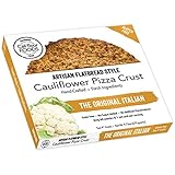 Cali'flour Foods Gluten Free, Low Carb Cauliflower Original Italian Pizza Crusts - 1 Box - (2 Total Crusts Per Box)