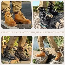 Stepace Round Shoelaces [2 Pairs] Heavy Duty Boot