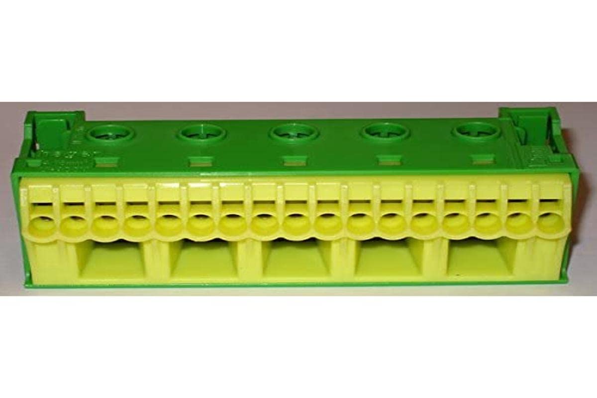 Hager KN22E Terminal Block, Green/Yellow