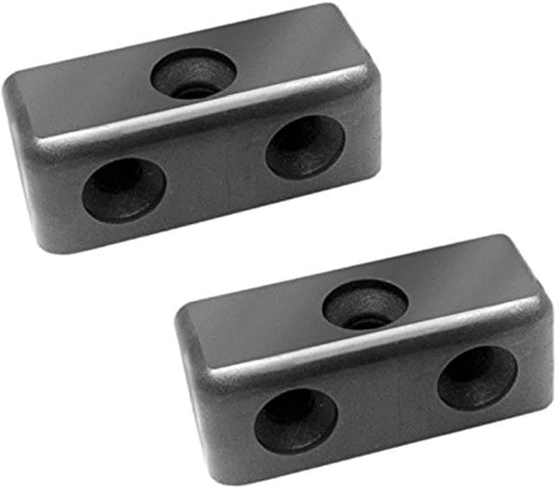Merriway BH03417 50 Pcs Black Plastic Wood Furniture Jointing Block Connector