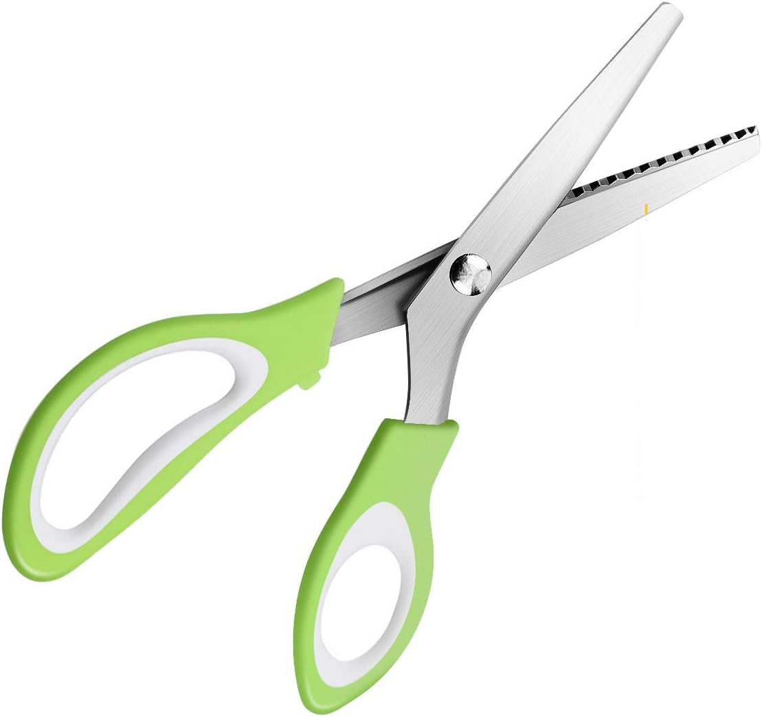 Baban Stoffschere，Zackenschere，Edelstahl Schere，Schneiderschere， Zickzackschere，Professionelle Schere ，Zick Zack