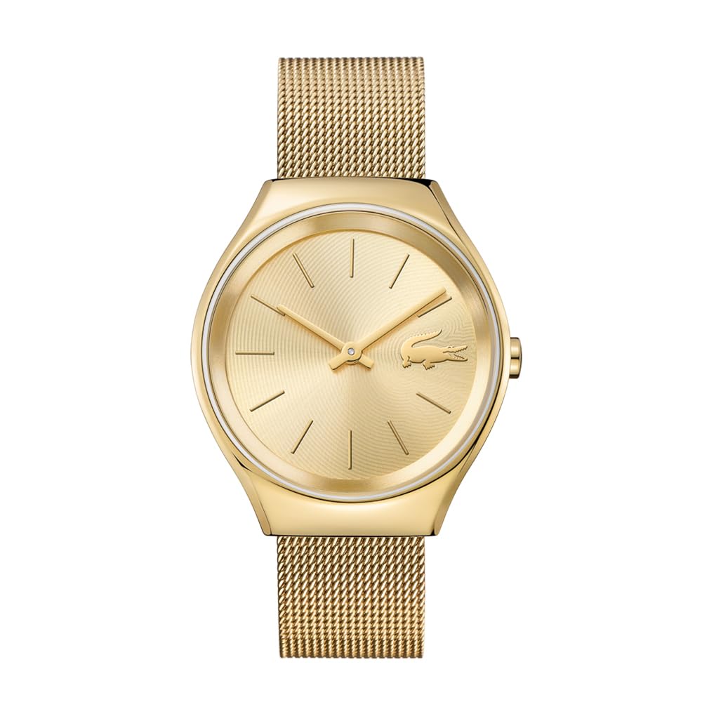 Lacoste Analogue Quartz Watch for women with Gold colored Stainless Steel bracelet - 2000952