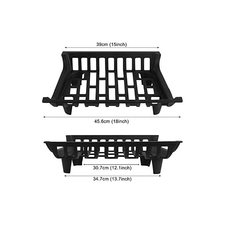 Amagabeli Kamin Feuerrost Brennholz Holzhalter Gusseisen Holz Kohle