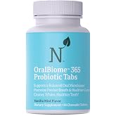 Nature M.D. OralBiome 365 3-in-1 Chewable Oral Probiotics for Breath, Immune &amp; Gut Health | Supports Teeth &amp; Gums, Boosts Digestion &amp; Immunity | with Zinc &amp; Vitamin C | Vanilla Mint, 90 Servings