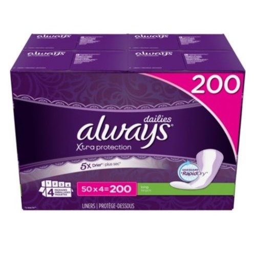 Always pantiliner xtra protection long dailies liners, …