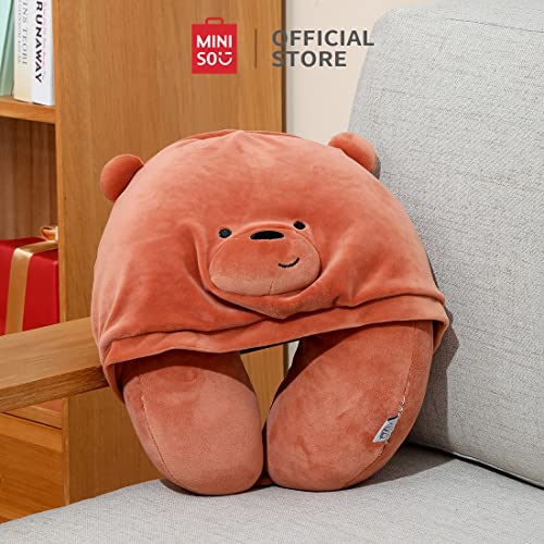 MINISO Travel Pillow 100 Inflatable Memory Foam Neck Pillow with