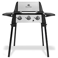  Porta Chef 320 Broil King Gas-Grillstation XXL silber Edelstahl 2+1 Gas Brenner 3-flammig Garten ✔ Deckel ✔ Seitentische beidseitig ✔ eckig ✔ stehend grillen ✔ Grillen mit Gas ✔ mit Station 