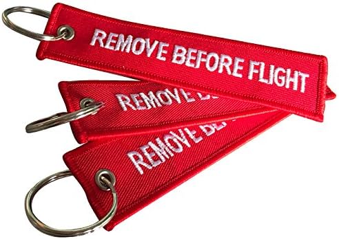 Fengfang Remove Before Flight Key Chain 3 Pack