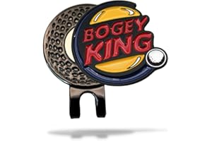 MULLIGAN HOOLIGAN Golf Ball Marker + Magnetic Hat Clip, Funny and Unique Golf Gift, Premium Quality, The Perfect for Your Favorite Golfer, Golf Accessories for Any Occasions (Bogey King)