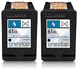 MX Brand HP 61XL Black Inkjet Premium High Yield Ink Cartridge for HP 61 & HP 61XL - CH563WN, CH564WN (2 PACKS)