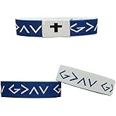 xuzhiyuan Wearable Bible Verse Bracelets Christian Daily Bible Verse Cross Bracelet with NFC Inspirational Verse Religious Jewelry for Wome Men