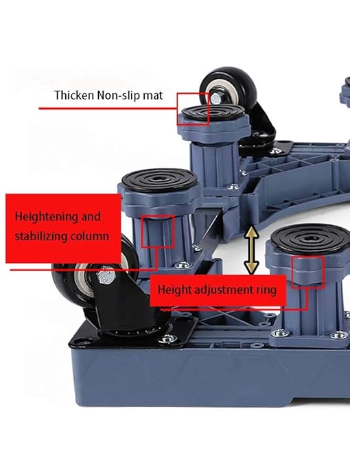 MSLYDYG Lavado Ajustable Bases de maquinarias móvil, con 8 Bloqueo ...