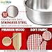 Giantville Toy Kitchen Play Set, 10 Piece Bundle - Stainless Steel Pots, Pans and Skillets, Wooden Spoons and Utensils, Pot Holders and Storage Caddy Rack