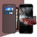 Taken iPhone 6/6S Leather Wallet Case with Cards Slot and Metal Magnetic, Slim Fit and Heavy Duty, Plastic Flip Case/Cover with Rubber Edge, Gift for Women, Men, Boys, Girls, 4.7 Inch (Coffee)