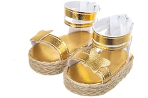 PUHIKE Baby Doll Accessories, 18 Inch Doll Shoes Available in 17 Colors, Doll Canvas Sneakers with Laces for 18 Inch Dolls, Match for 18 Inch Boy or Girl Dolls