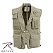 Rothco Deluxe Safari Outback Vest - 18-Pocket Versatility for Outdoor Enthusiasts and Adventurers - Khaki - XL