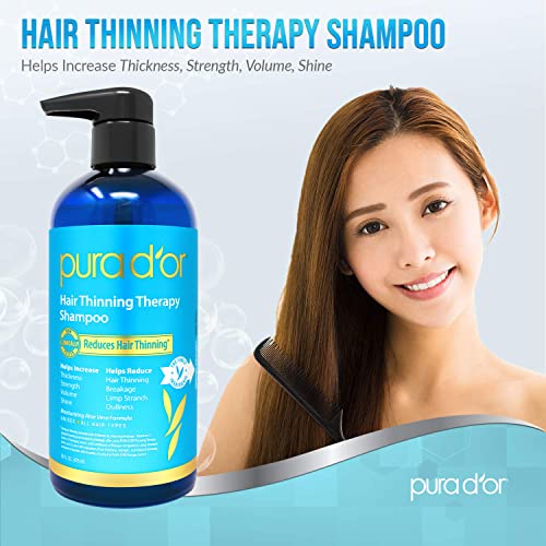 PURA D'OR Hair Thinning Therapy Biotin Shampoo ORIGINAL Scent