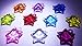 P&F HIGH QUALITY PRODUCTS Pack of 10 Dazzling Star Loom Charms for Rubber Band Loom Bracelets (S)