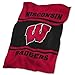 Logo Brands NCAA Wisconsin Badgers UltraSoft Blanket, One Size, Team Color