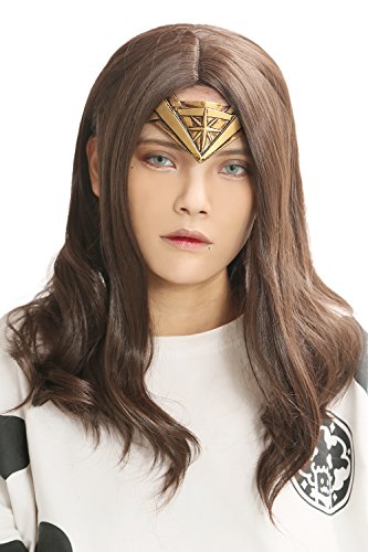 Xcoser Wonder Woman Wig Movie Cosplay Costume Wig Accessories Adult
