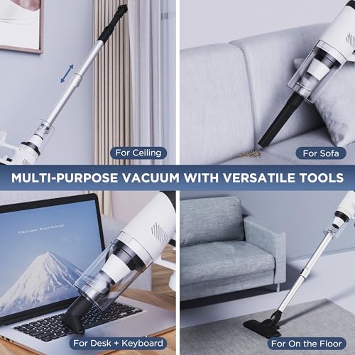 VACLAB Corded Stick Vacuum Cleaner, 650W Powerful Motor 19000Pa Versatile Corded Handheld Small Vacuum for Hardwood Floor Pet Hair -Green VACLAB Corded Stick Vacuum: Powerful Suction For Pet Hair \u0026 Hardwood