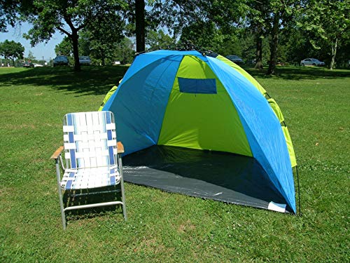 Leberna 3-4 Person Instant Automatic Beach Tent Sun Shelter | One Touch Cabana Push Pop Up Popup | Easy Setup Open Fold Family Umbrella Shader Outdoor Hiking Fishing Camping Picnic UPF 50+ Protection